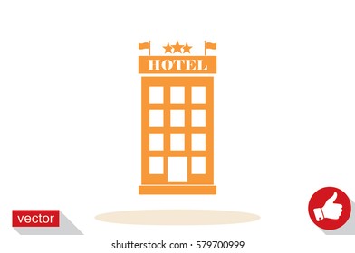 Hotel 3 star icon vector illustration.