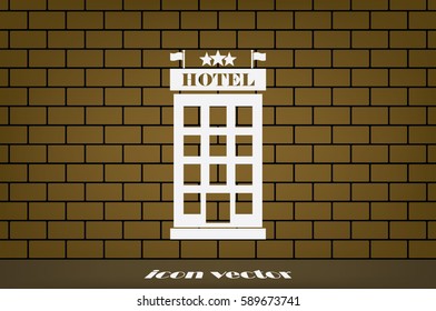 Hotel 3 star icon vector illustration eps10.