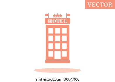 Hotel 3 star icon vector illustration.