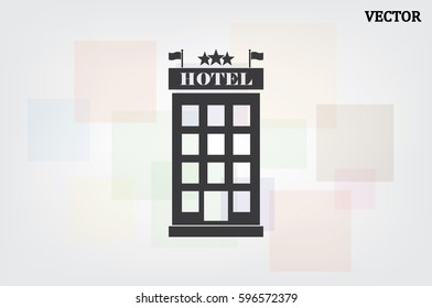 Hotel 3 star icon vector illustration eps10.