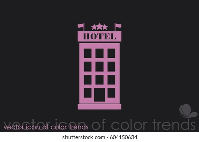 Hotel 3 star icon vector illustration.