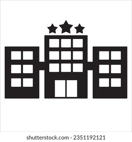 hotel 3 stars icon vector illustration symbol