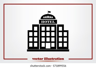 Hotel 5 star icon vector illustration eps10.