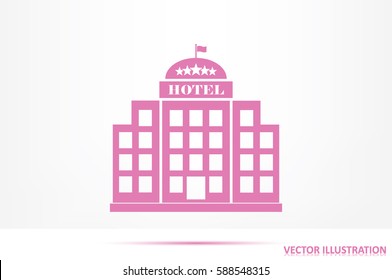 Hotel 5 Star Icon Vector Illustration Eps10.