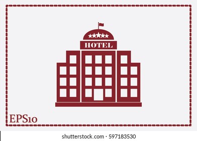 Hotel 5 star icon vector illustration eps10.