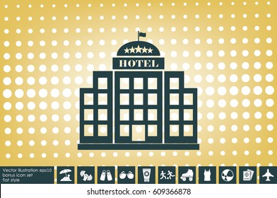 Hotel 5 star icon vector illustration eps10.