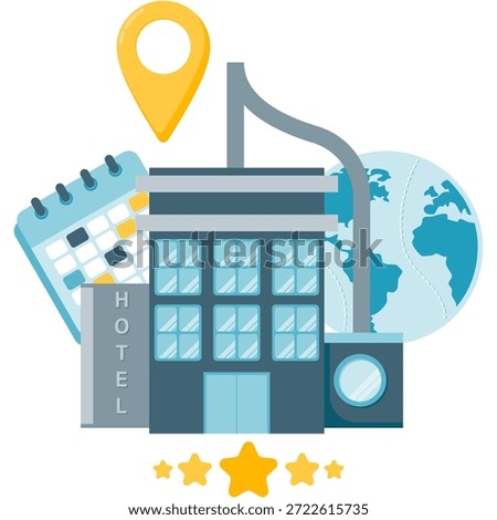 Hotel and Accommodation Booking Symbols
