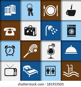 hotel and accommodation icons