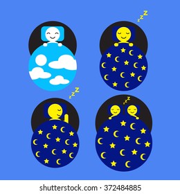 Hotel and Accommodation Sleep Day and Night