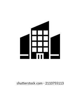 Hotel, Apartamento, Diseño Residencial De Icono Sólido Para Web Y UI, Icono Sencillo Para Su Proyecto.