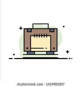 Hotel, Bag, Suitcase, Luggage  Business Flat Line Filled Icon Vector Banner Template