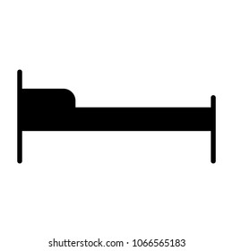 Hotel Bed Icon.  96x96 for Web Graphics and Apps.  Simple Minimal Pictogram. Vector