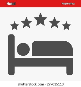 Hotel, bed Icon. EPS 8 format.