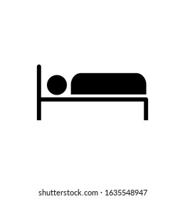 hotel bed icon vector template illustration design