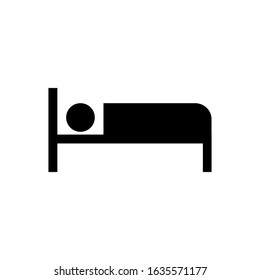hotel bed icon vector template illustration design