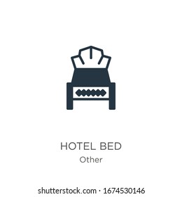 Hotel bed icon vector. Trendy flat hotel bed icon from other collection isolated on white background. Vector illustration can be used for web and mobile graphic design, logo, eps10
