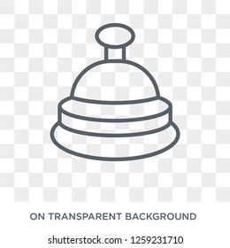 Hotel bell icon. Hotel bell design concept from  collection. Simple element vector illustration on transparent background.