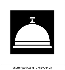 Hotel Bell Icon, Reception Bell Vector Art Illustration