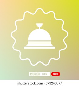 Hotel Bell Icon, vector