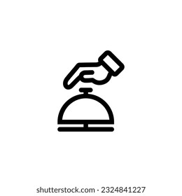 Hotelglocke Symbol, Vektordesign-Trend