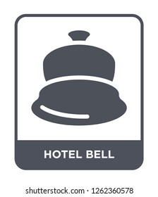 hotel bell icon vector on white background, hotel bell trendy filled icons from Travel collection, hotel bell simple element illustration
