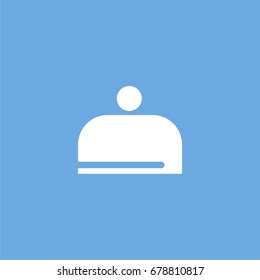 hotel bell icon. vector sign symbol on white background