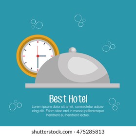 hotel bell isolated icon vector illustration design