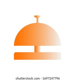 Hotel bell, service bell, reception bell icon. Vector illustration