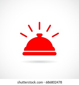 Hotel bell vector icon