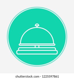 Hotel bell vector icon sign symbol