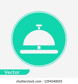 Hotel bell vector icon sign symbol