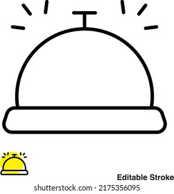 Icono de la línea del vector Bell