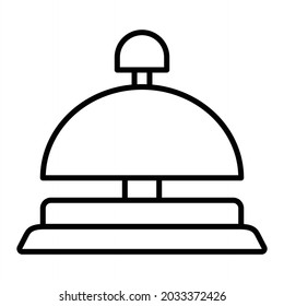 Icono De Contorno Del Vector Del Campamento Del Hotel Aislado En Fondo Blanco
