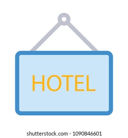 hotel board sign 