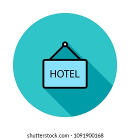 hotel board sign 