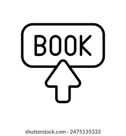 Hotel Buchen Vektorgrafik Icon Design Stock Illustration