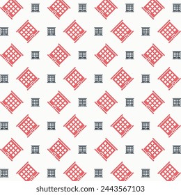 Hotel brilliant trendy colored repeating pattern vector illustration cool design