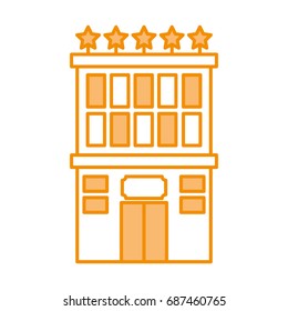hotel building with five stars