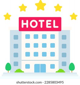 Hotel Building five stars Travel Trip Plan Tourism Flat