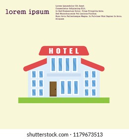 hotel, building icon