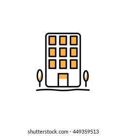 Hotel Building Icon