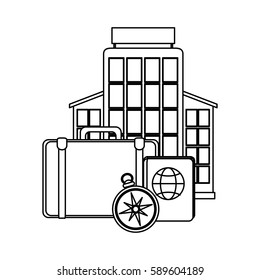 hotel building icon