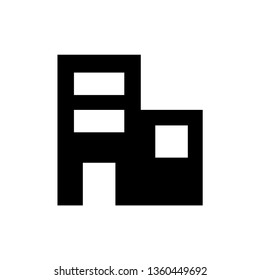 Hotel Building Icon. Simple flat pictogram for business, marketing, internet concept. Trendy modern vector symbol for web site design or mobile app. - Vector