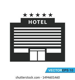 hotel building icon vector design illustration