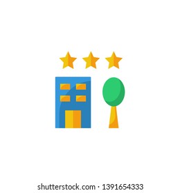 hotel building icon vector illustration