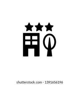 hotel building icon vector illustration