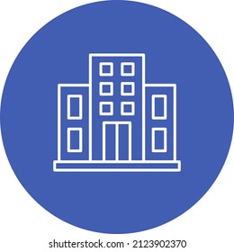 Hotel Building icon vector image. Can also be used for web apps, mobile apps and print media.