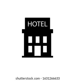 hotel  building line icon design vector template