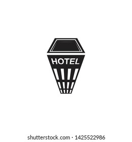 Hotel building logo design vector template