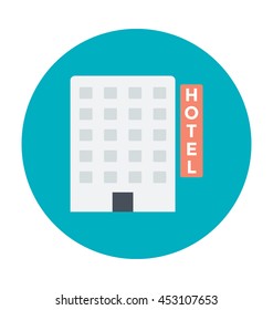 Hotel Building Vector Icon